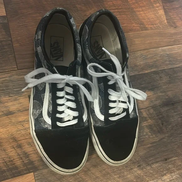 Vans wireframe skull print sneakers size 10 - Picture 2 of 7